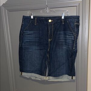 Lane Bryant Dark Wash Denim Bermuda Shorts